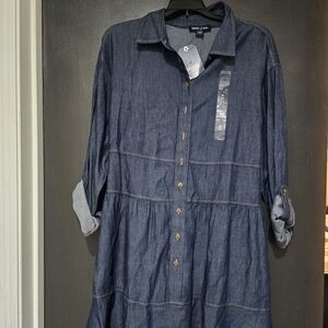 Nautica Dark Blue Denim Dress